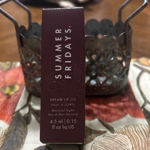 Summer Fridays Lip Oil in Deep Rosewood - Picture 1 of 8